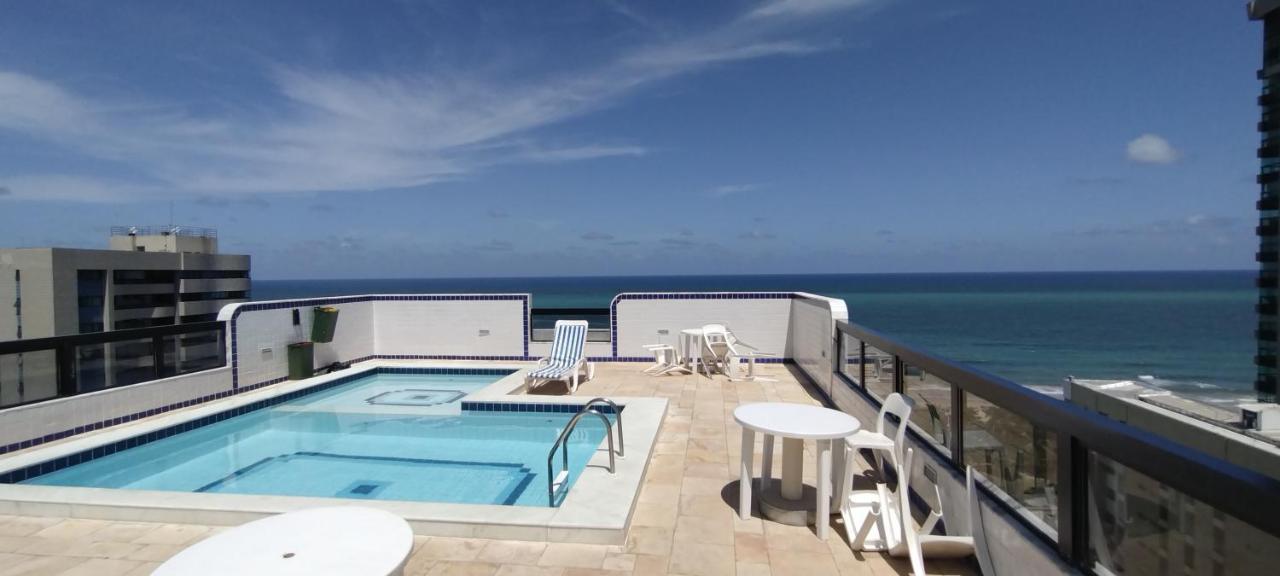 Apto De Frente Para O Mar, Piscina Na Cobertura Recife Buitenkant foto